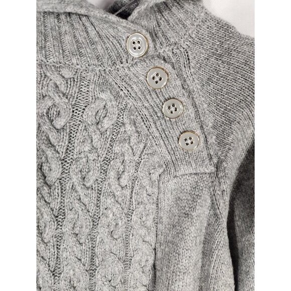 Croft & Barrow Womens Plus Sweater Soft Gray Cable Knit Old Money Us/2X - Picture 6 of 9